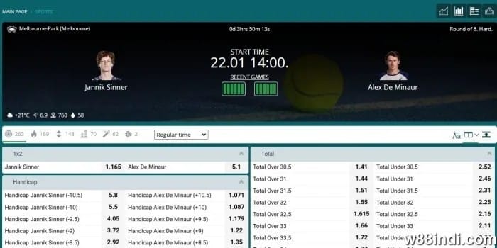 เทนนิสออนไลน์ เว็บไซต์ 22Bet